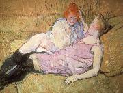 Henri de toulouse-lautrec The Sofa china oil painting artist